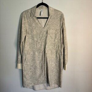 Athleta Zuma Tie Waist Long Sleeve Shirt Dress Size Small